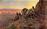 Charles Marion Russell Wall Art - When Shadows Hint Death